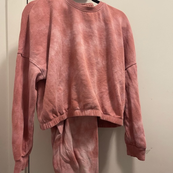 pink tie-dye sweat set - Picture 4 of 6
